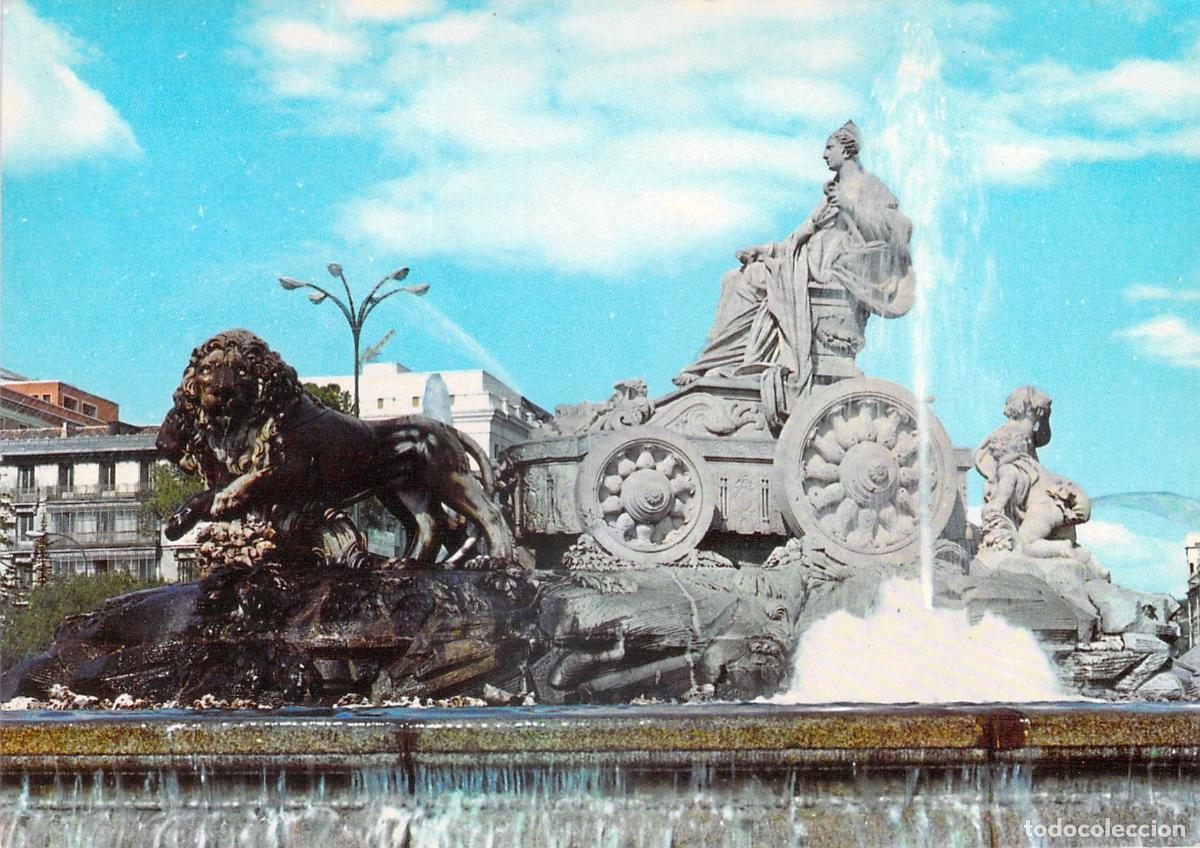 Postales: Postal de la Fuente de Cibeles en Madrid