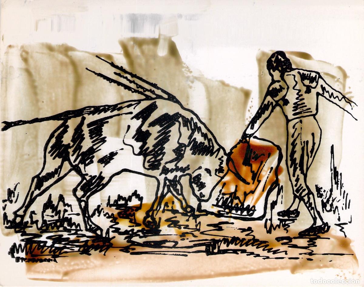 Postales: Postal ilustrada de tauromaquia firmada por Etcheverria