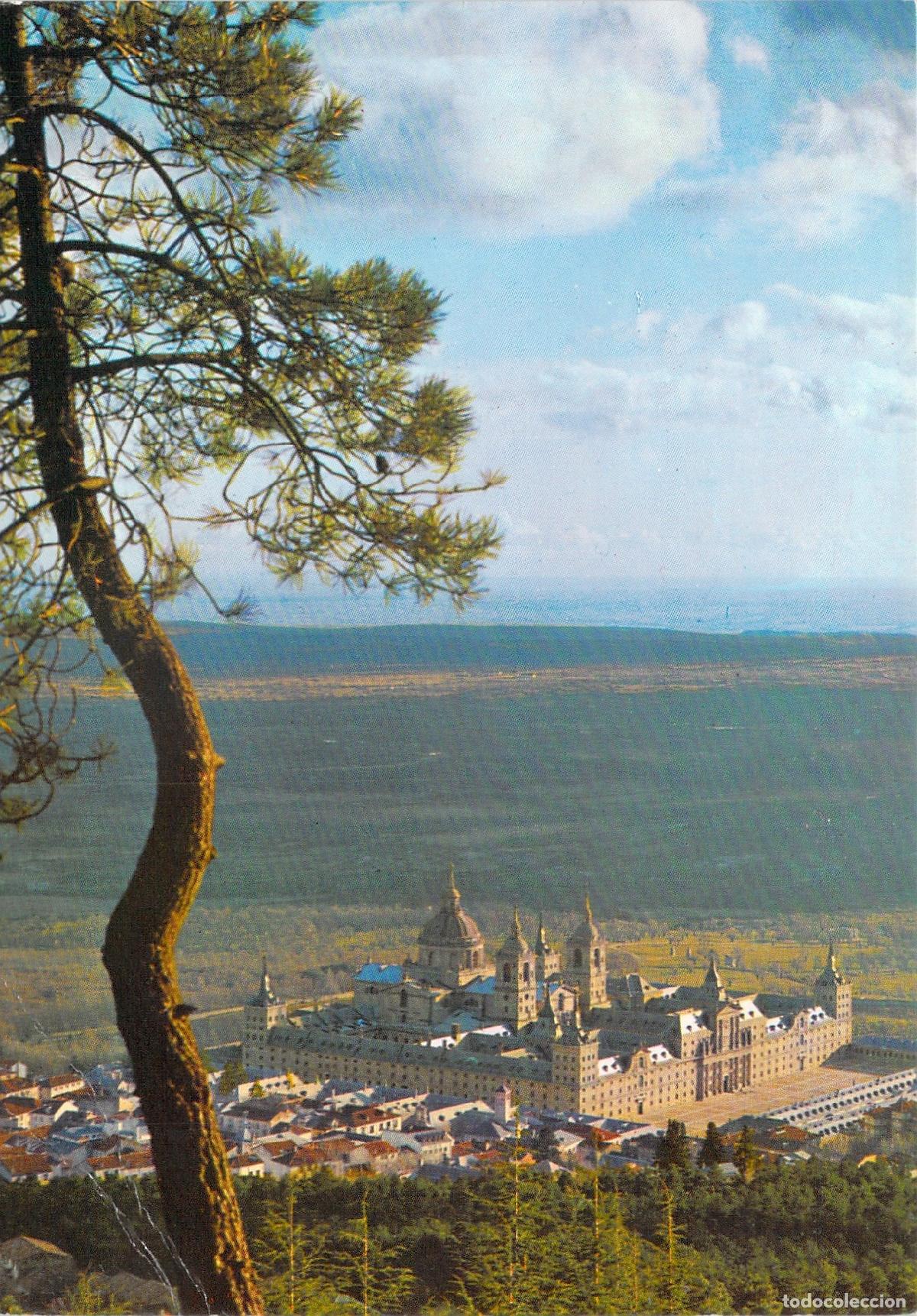 Postales: Postal del Real Monasterio de El Escorial vista general