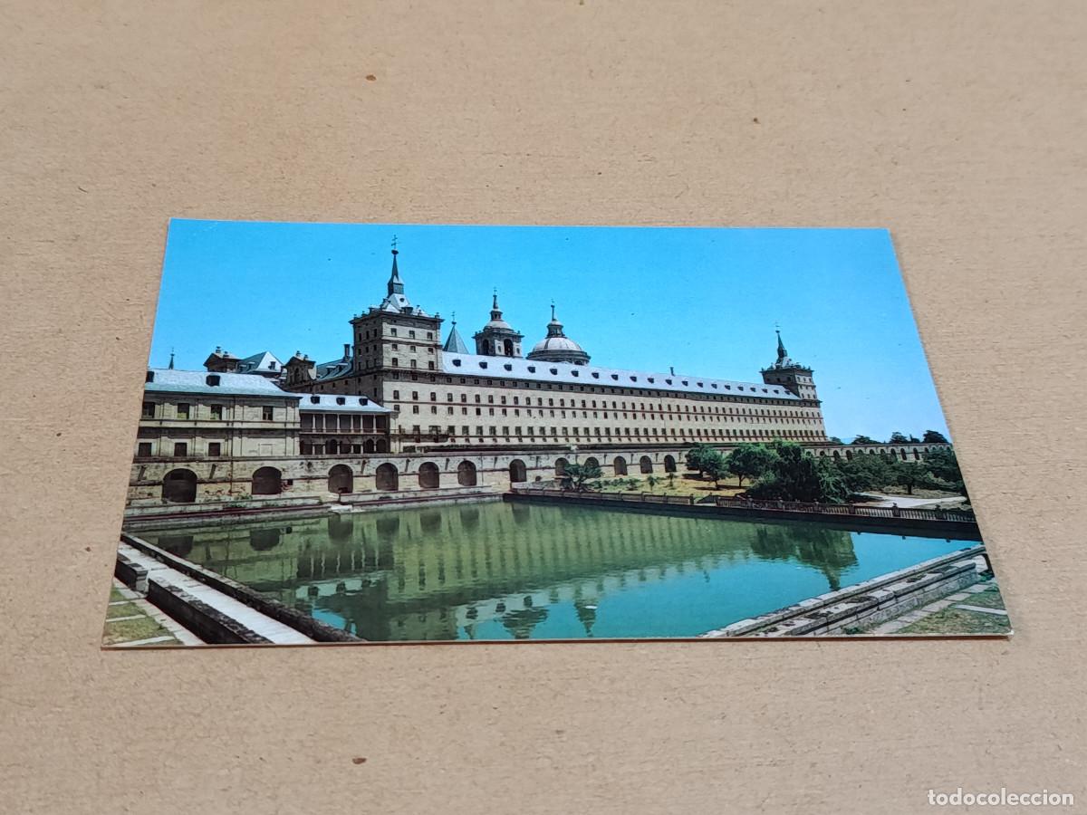 Postales: COMUNIDAD DE MADRID - POSTAL SAN LORENZO DE EL ESCORIAL - MONASTERIO - ESTANQUE