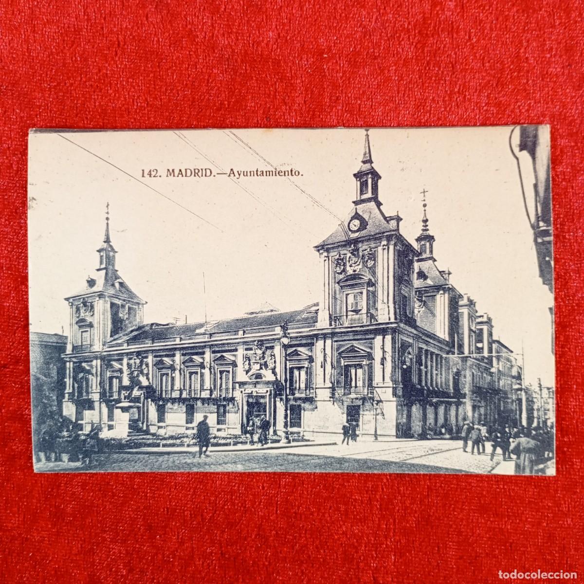 Postales: POSTAL - MADRID - AYUNTAMIENTO - 142 - GRAFOS - RAR&Iacute;SIMA / 938