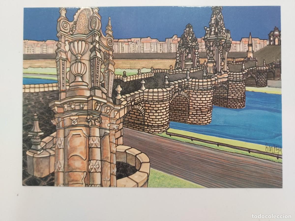 Postales: POSTAL ILUSTRADOR JUSTO BARBOZA. MADRID PUENTE DE TOLEDO. 1982. SIN CIRCULAR