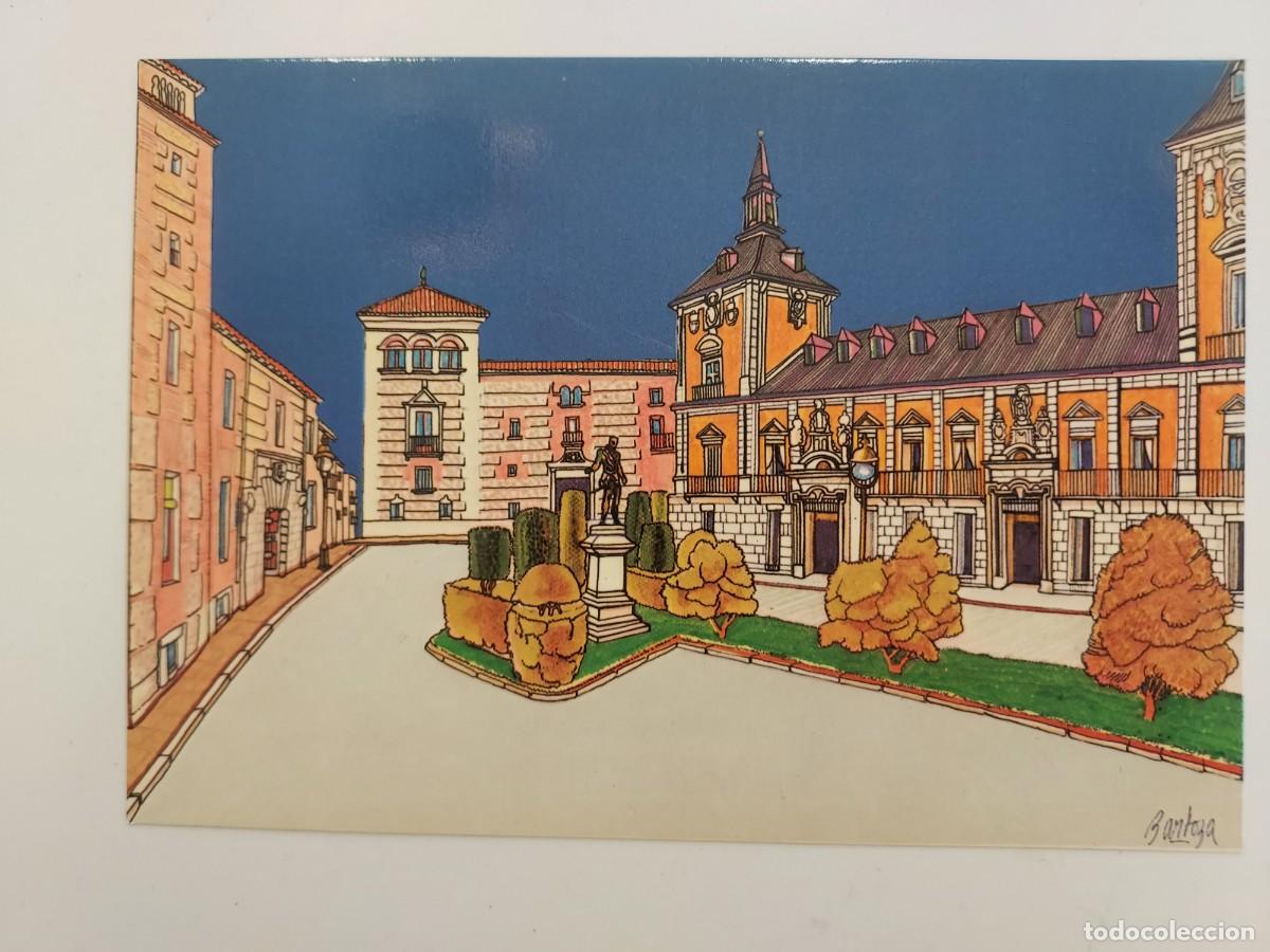 Postales: POSTAL ILUSTRADOR JUSTO BARBOZA. MADRID PLAZA DE LA VILLA. 1982. SIN CIRCULAR