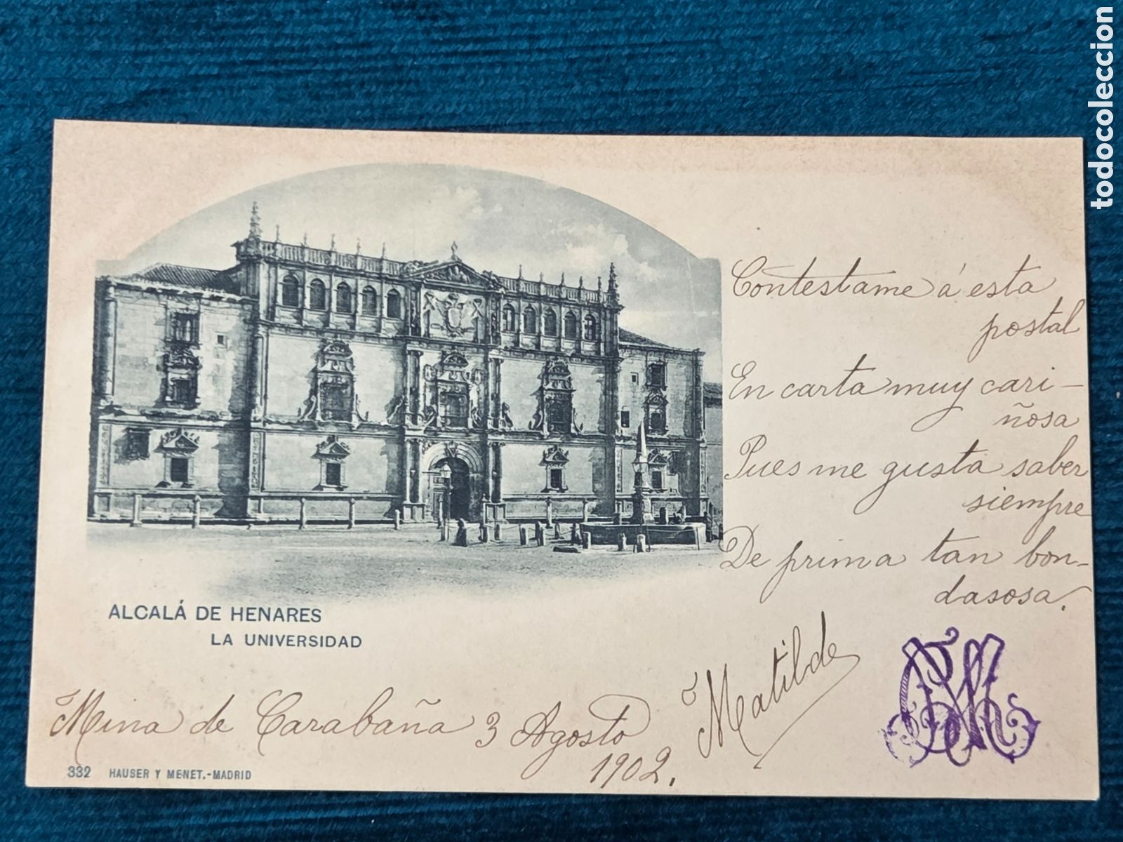 Postales: ALCAL&Aacute; DE HENARES LA UNIVERSIDAD Hauser y Menet