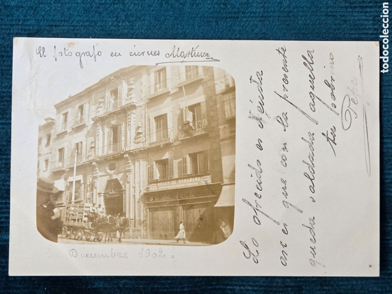 Postales: MADRID HOSPITAL MONTSERRAT 1902, Postal fotogr&aacute;fica, Mart&iacute;nez