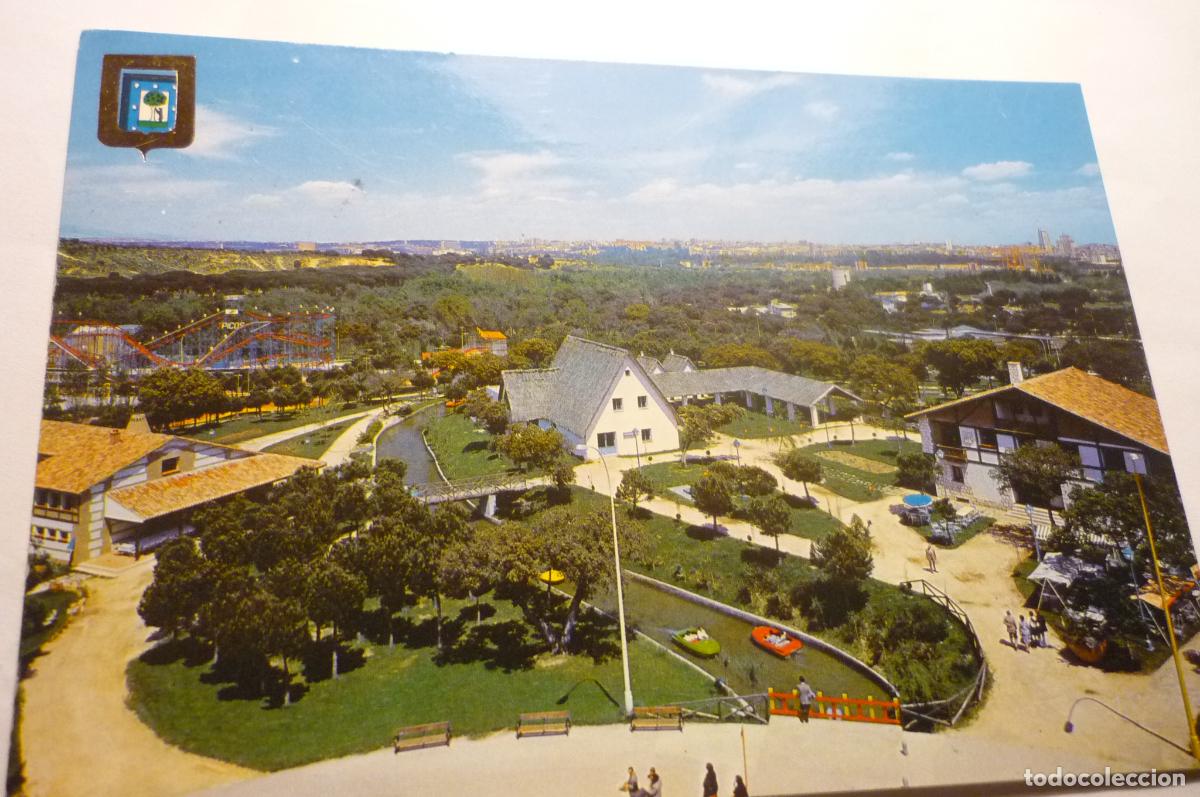 Postales: postal madrid parque atracciones circulada