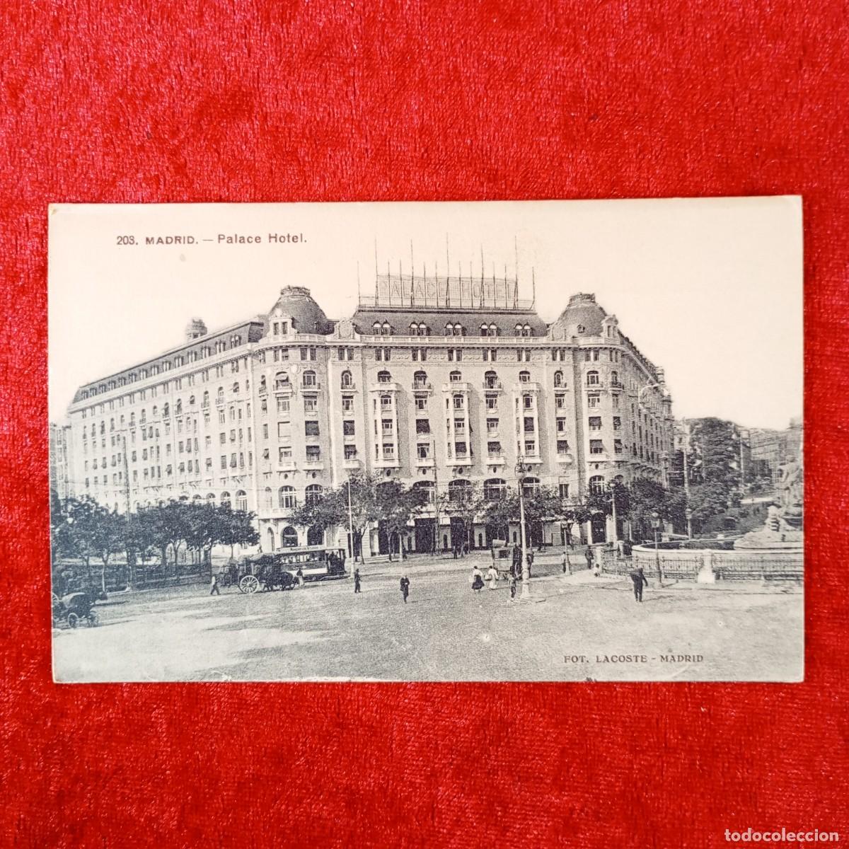 Postales: POSTAL - MADRID - PALACE HOTEL - 208 - RAR&Iacute;SIMA / 1827
