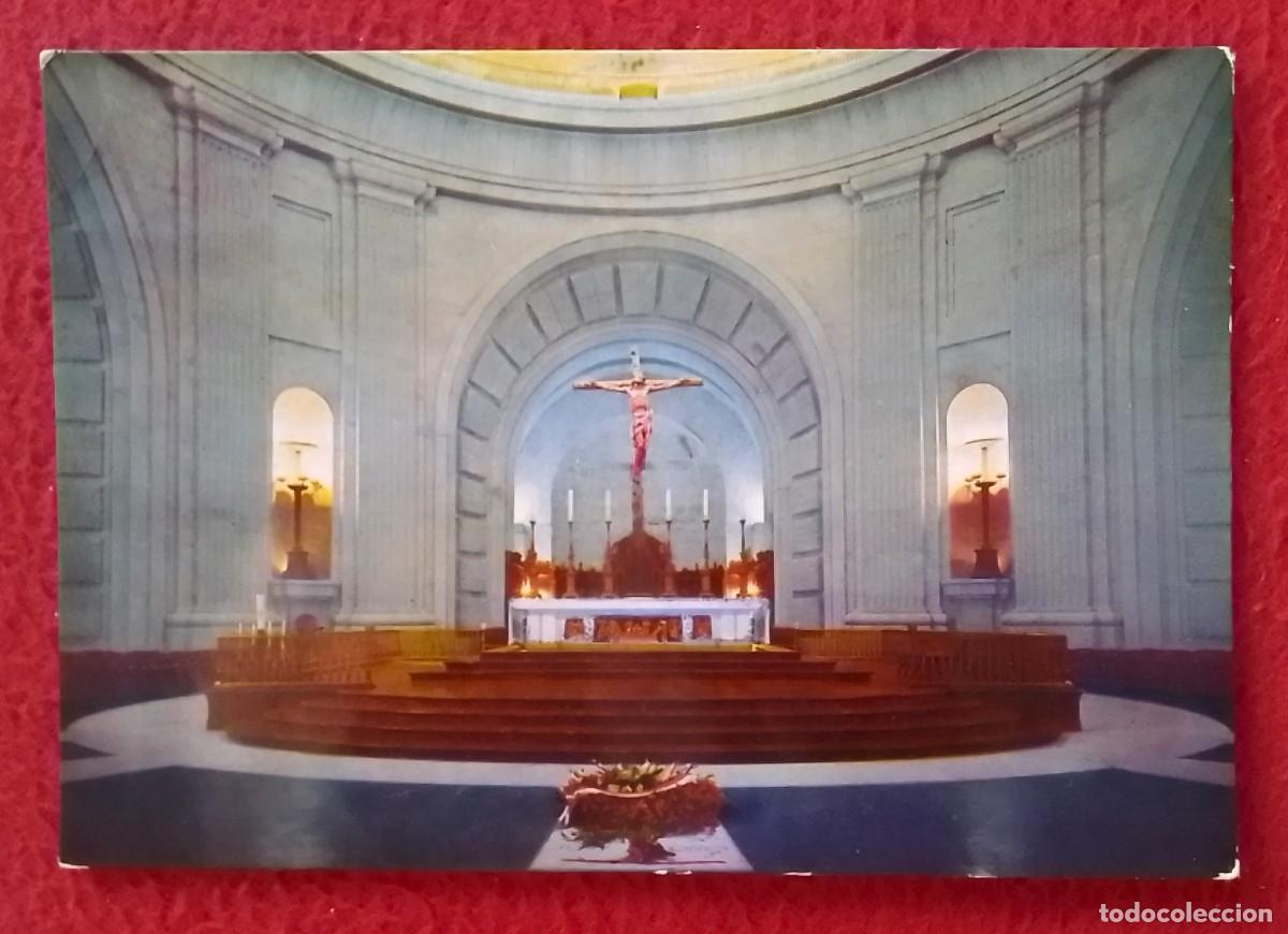 Postales: ANTIGUA POSTAL POST CARD CUELGAMUROS VALLE DE LOS CAIDOS CRIPTA BASILICA ALTAR MAYOR..FRANQUISMO...