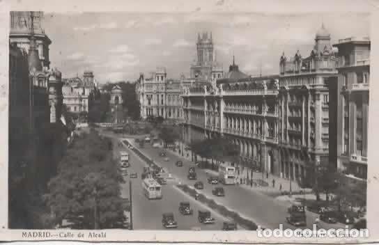Postales: MADRID ESCRITA CALLE ALCALA