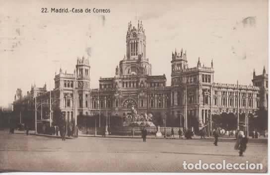 Postales: MADRID ESCRITA CASA DE CORREOS