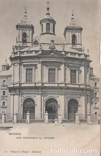 Postales: MADRID DORSO SIN DIVIDIR SAN FRANCISCO EL GRANDE