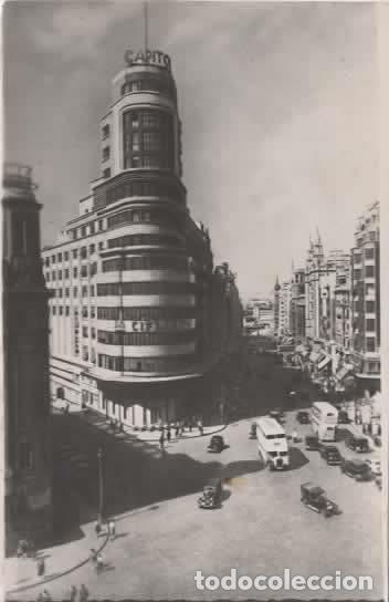 Postales: MADRID ESCRITA EDIFICIO CAPITOL