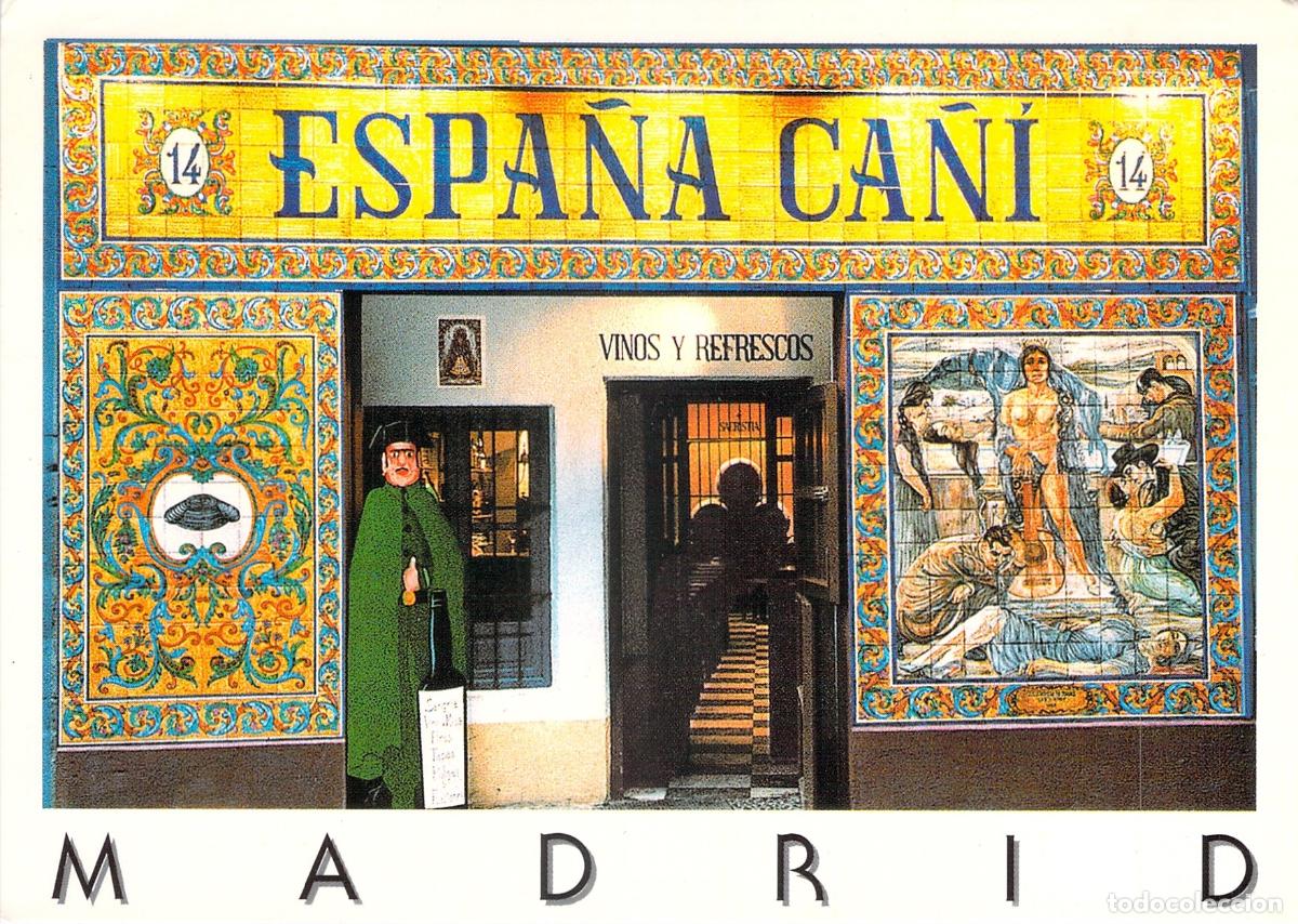 Postales: Postal de la Bodega Bar Espa&ntilde;a Ca&ntilde;&iacute; en Plaza del &Aacute;ngel, Madrid