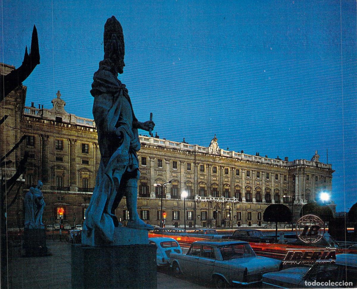 Postales: Postal de Madrid, Palacio Real y Plaza de Oriente