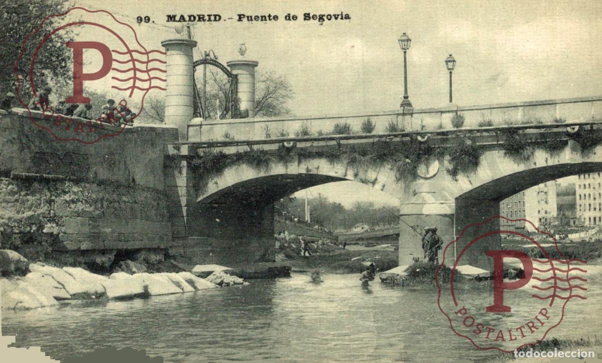 Postales: MADRID. PUENTE DE SEGOVIA.