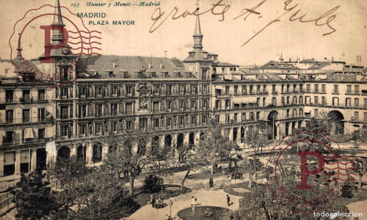 Postales: MADRID. Plaza Mayor. Hauser y Menet