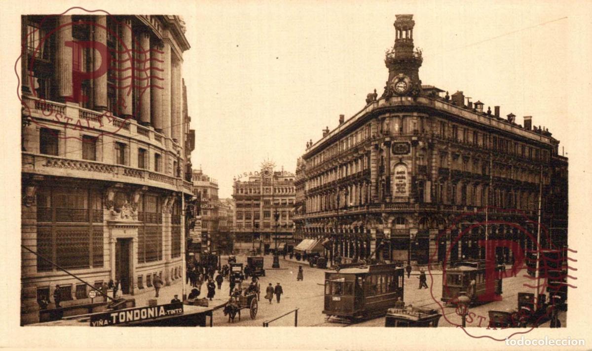 Postales: MADRID. Calles De Alcal&aacute; Y Sevilla