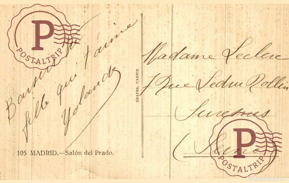 Postales: MADRID. Sal&oacute;n Del Prado - Foto 3