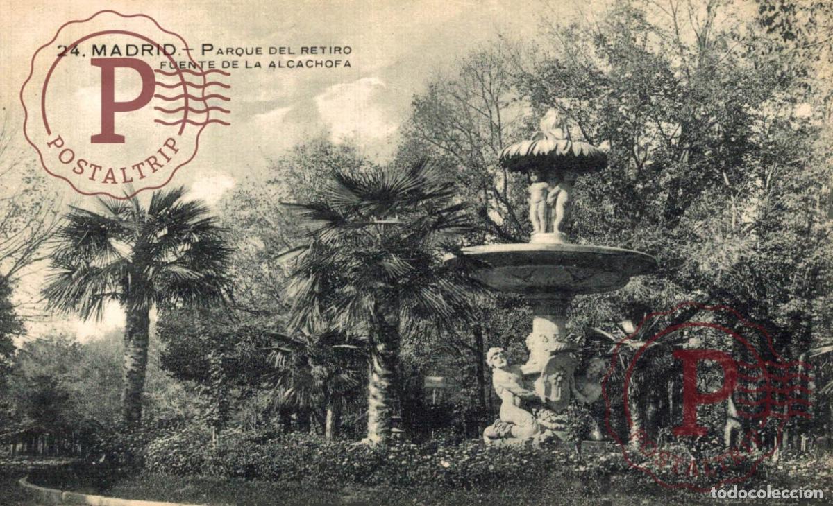 Postales: MADRID. Parque Del Retiro - Fuente De La Alcachofa