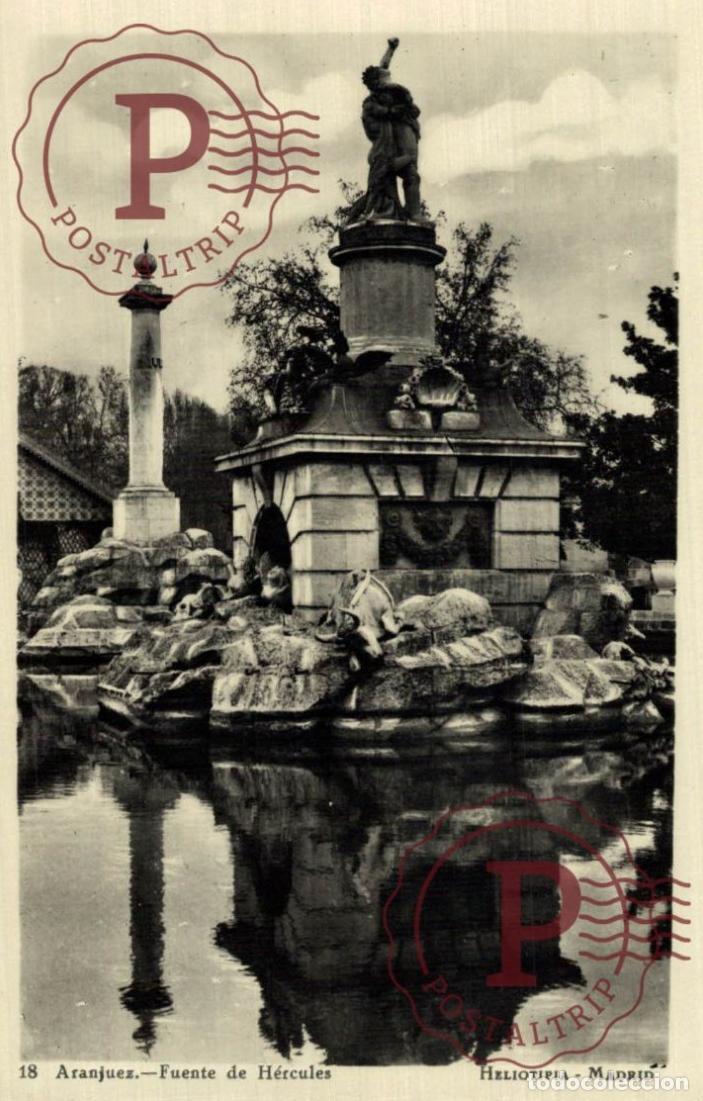 Postales: MADRID. Aranjuez - Fuente De H&eacute;rcules