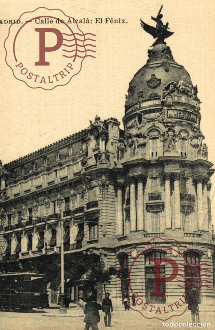 Postales: MADRID. Calle De Alcal&aacute; - El F&eacute;nix