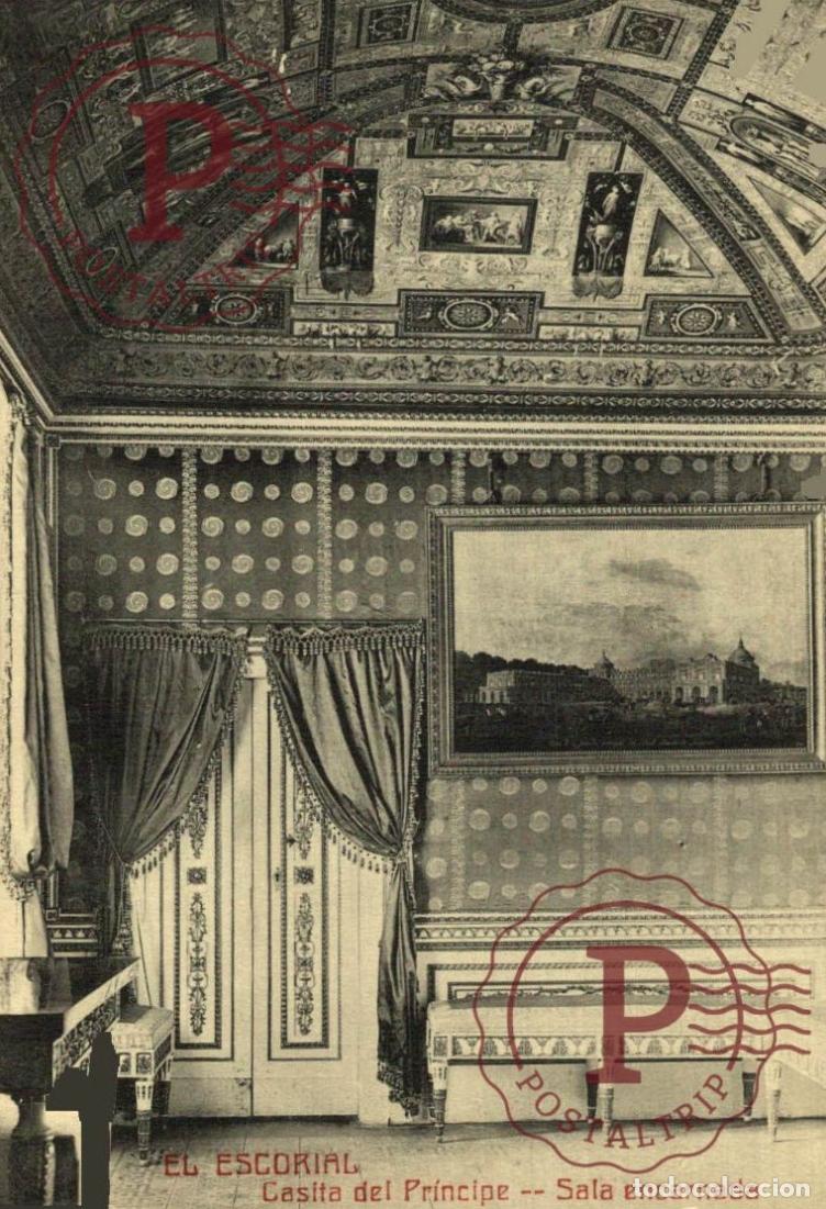 Postales: MADRID. El Escorial - Casita Del Pr&iacute;ncipe, Sala Encarnada