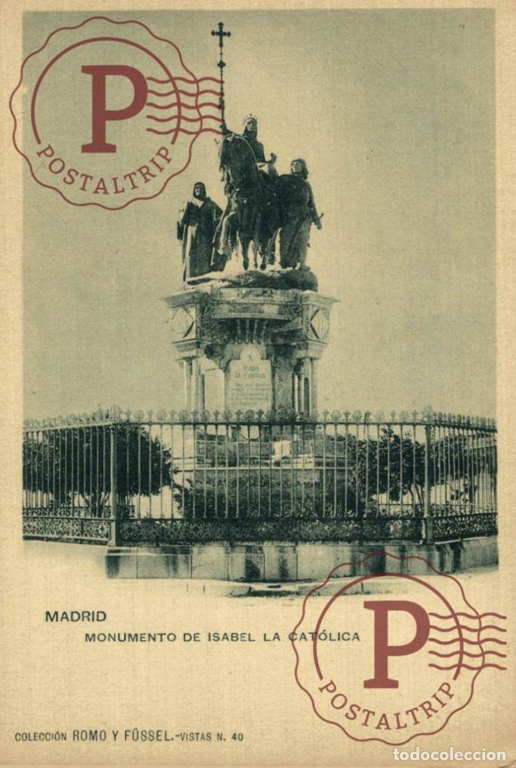 Postales: MADRID. Monumento De Isabel La Cat&oacute;lica