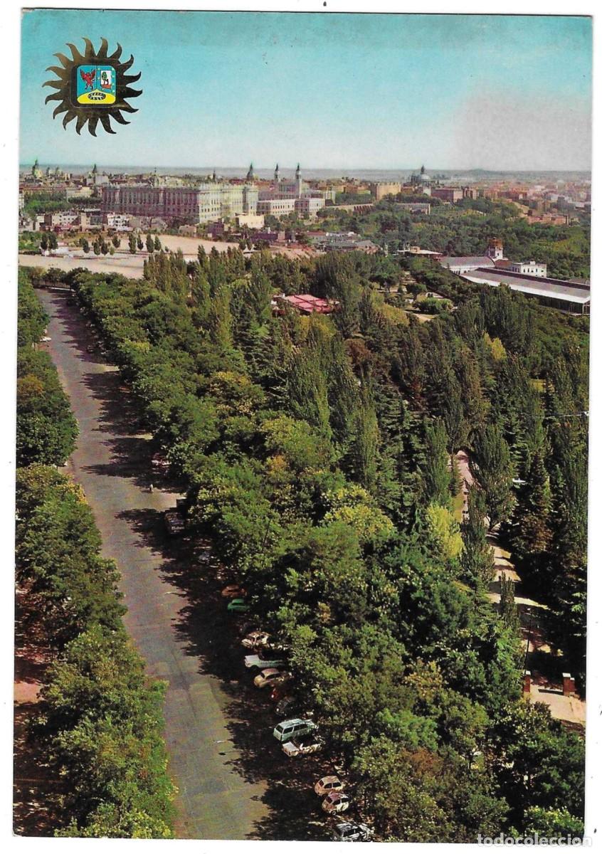 Postales: Postal Madrid. Paseo de Rosales y Palacio Nacional. ref. 7-madrid164