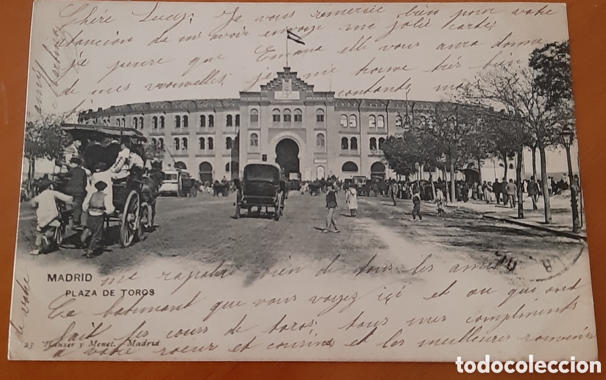 Postales: Postal Madrid. Plaza de toros. Escrita y circulada. R10170
