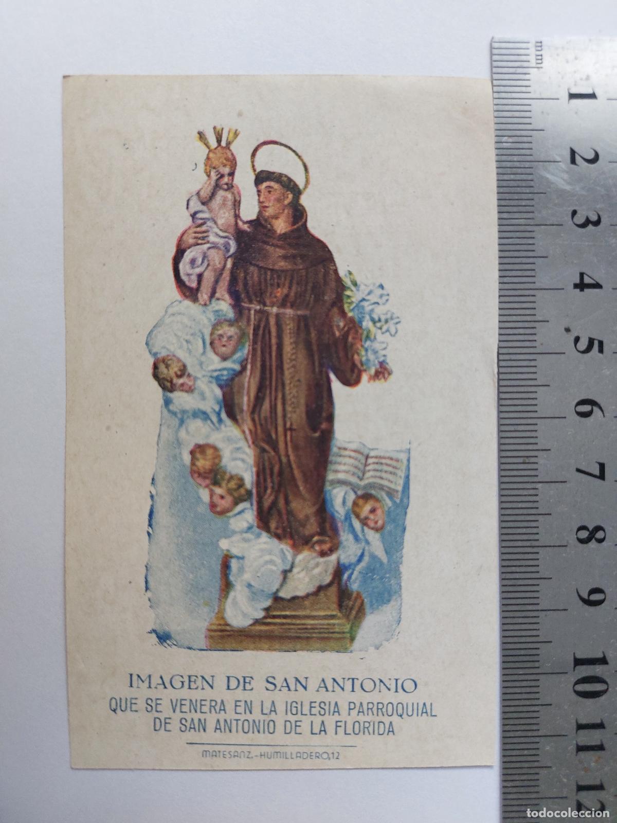 Postales: Estampa religiosa con la imagen de San Antonio de Padua