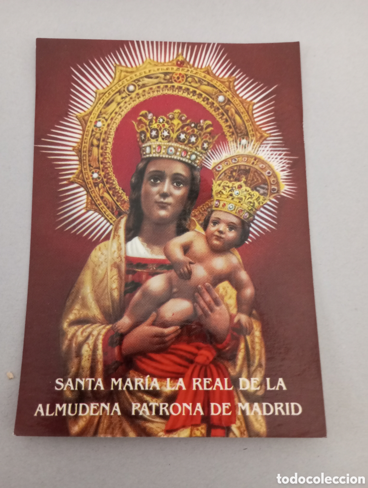Postales: Postal santa mar&iacute;a la real de la Almudena patrona de madrid