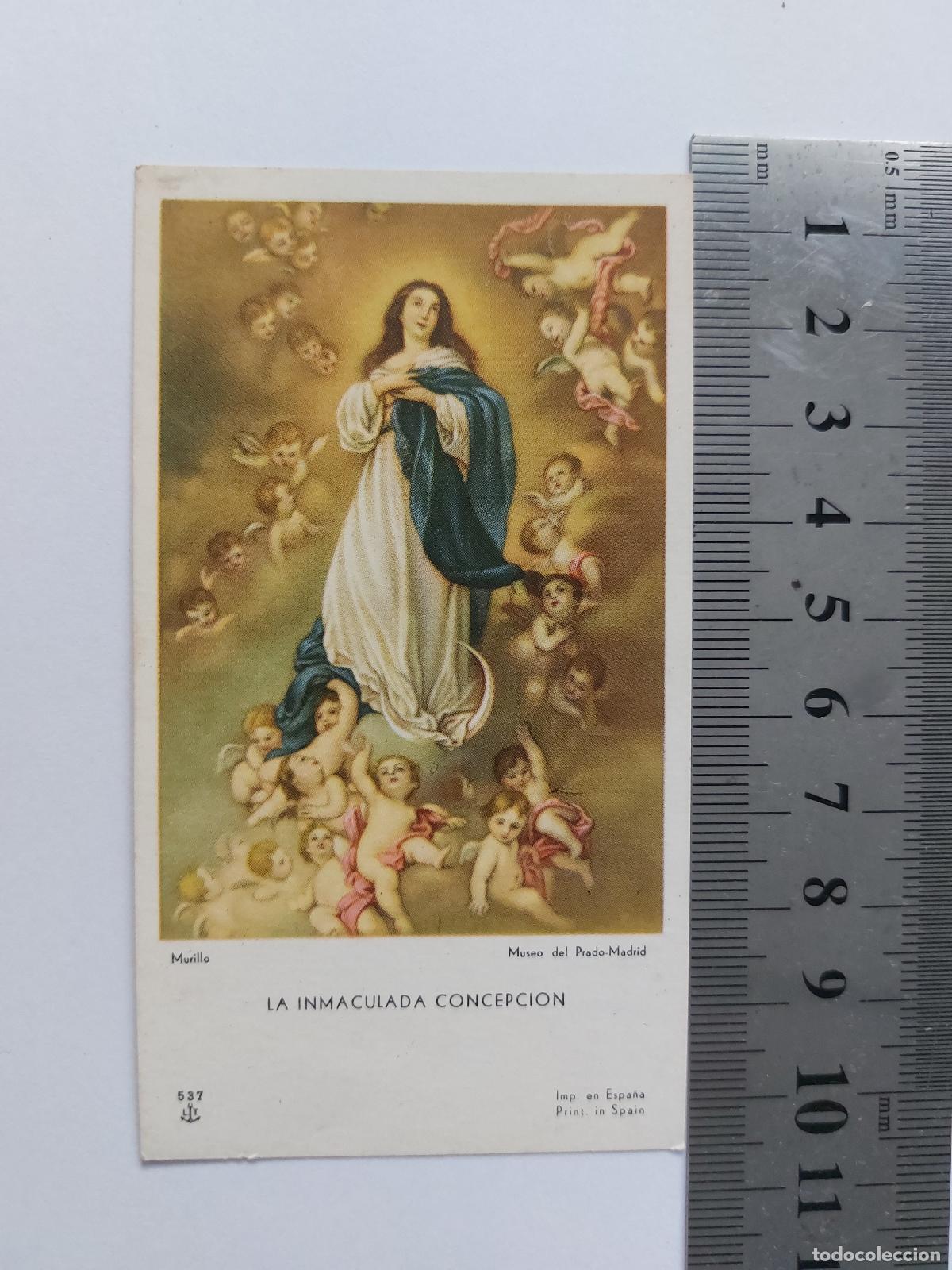 Postales: Estampa de la Inmaculada Concepci&oacute;n de Murillo Museo del Prado
