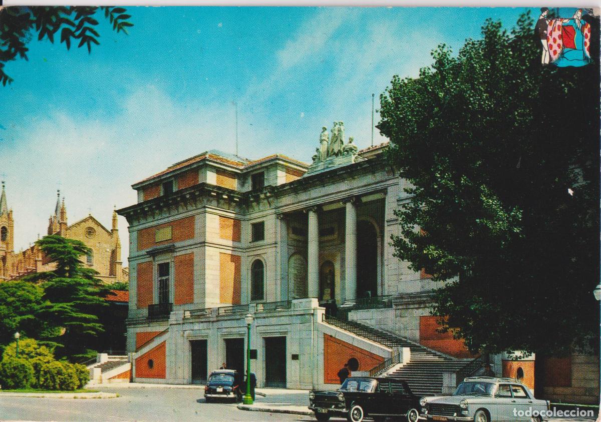 Postales: MADRID, MUSEO DEL PRADO E IGLESIA DE SAN JER&Oacute;NIMO &ndash; ED.BEASCOA 132 &ndash; CIRCULADA 1967