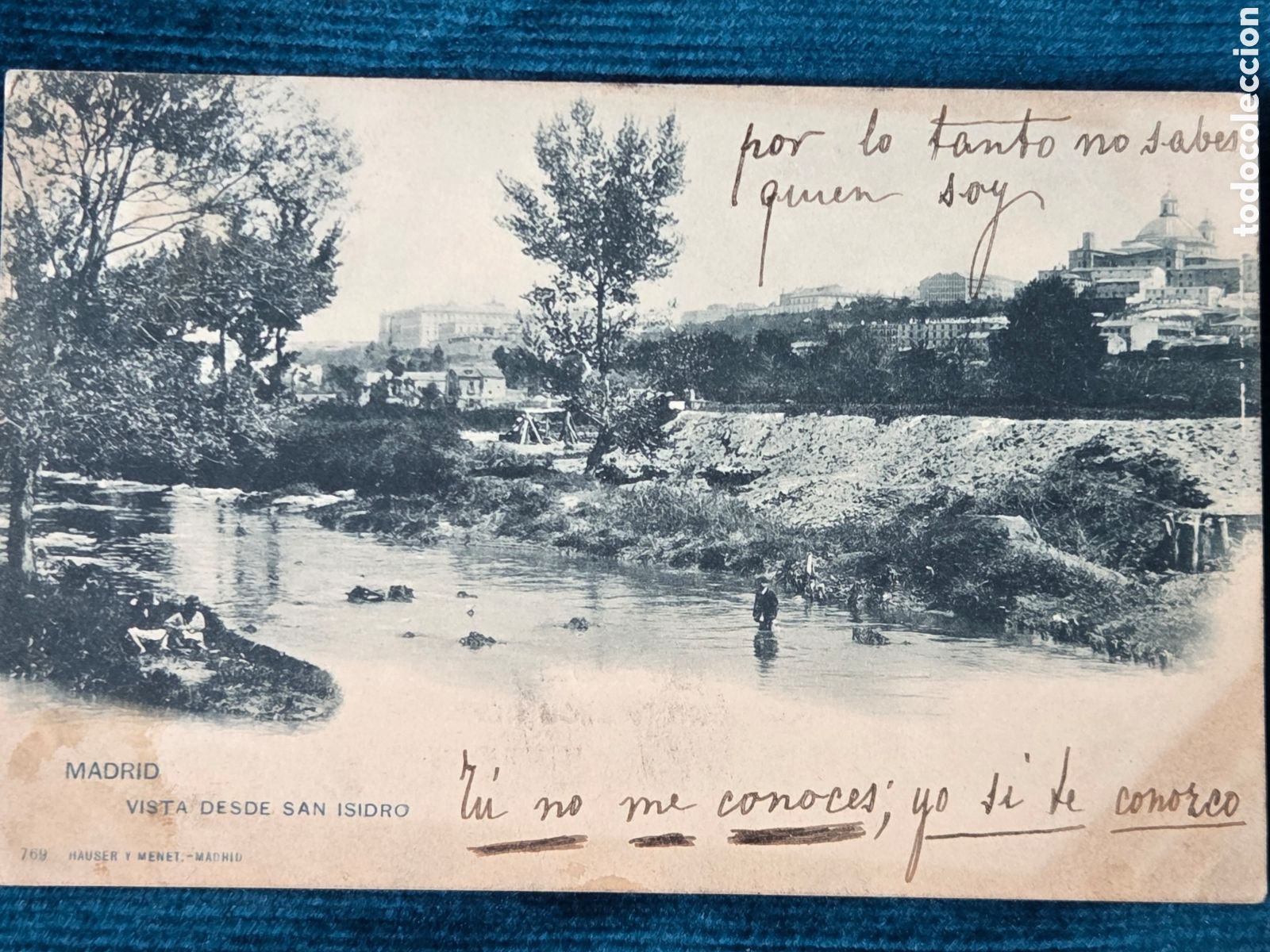 Postales: MADRID Vista desde San Isidro. C. 1900 Hauser y Menet.
