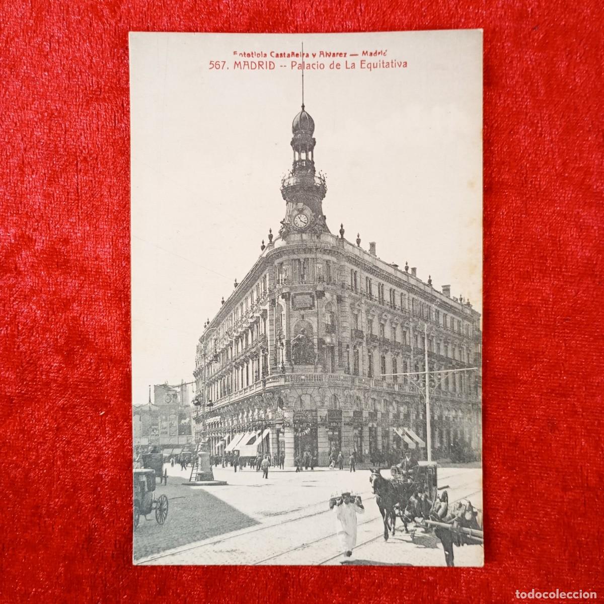 Postales: POSTAL - MADRID - PALACIO DE LA EQUITATIVA - CASTA&Ntilde;EIRA Y ALVAREZ - RAR&Iacute;SIMA / 1860