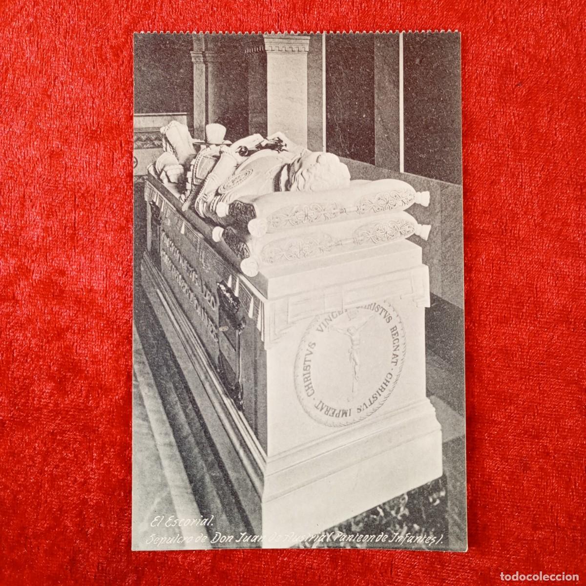 Postales: POSTAL - EL ESCORIAL - SEPULCRO DE DON JUAN DE AUSTRIA - PANTEON DE INFANTES - RAR&Iacute;SIMA / 1876
