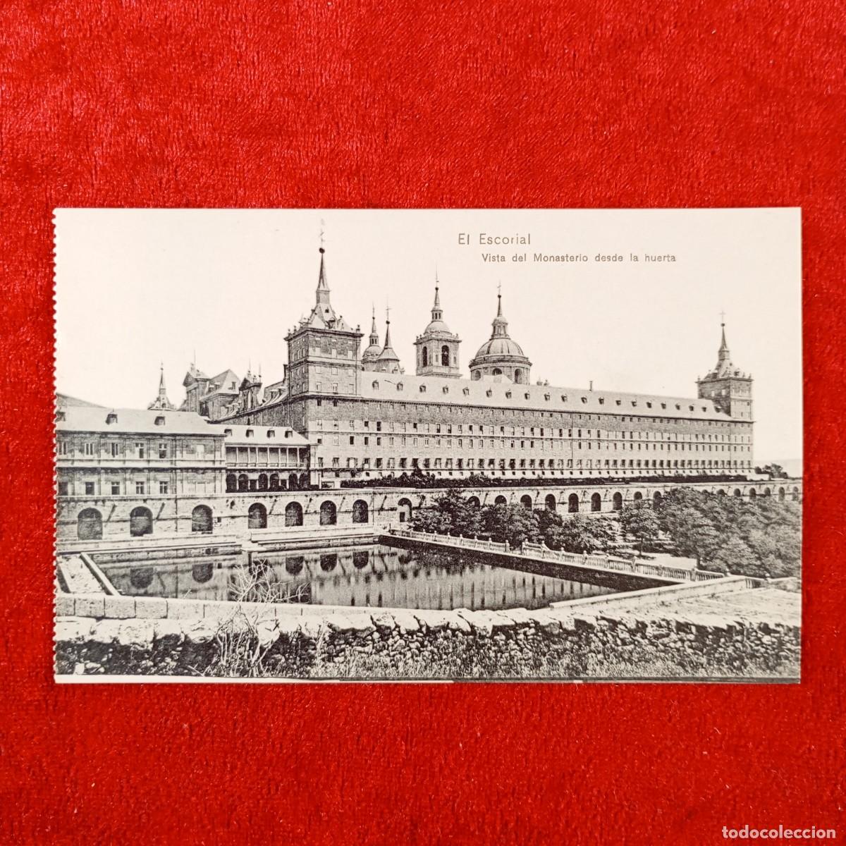 Postales: POSTAL - EL ESCORIAL - VISTA DEL MONASTERIO DESDE LA HUERTA - HOTEL MIRANDA - RAR&Iacute;SIMA / 2007