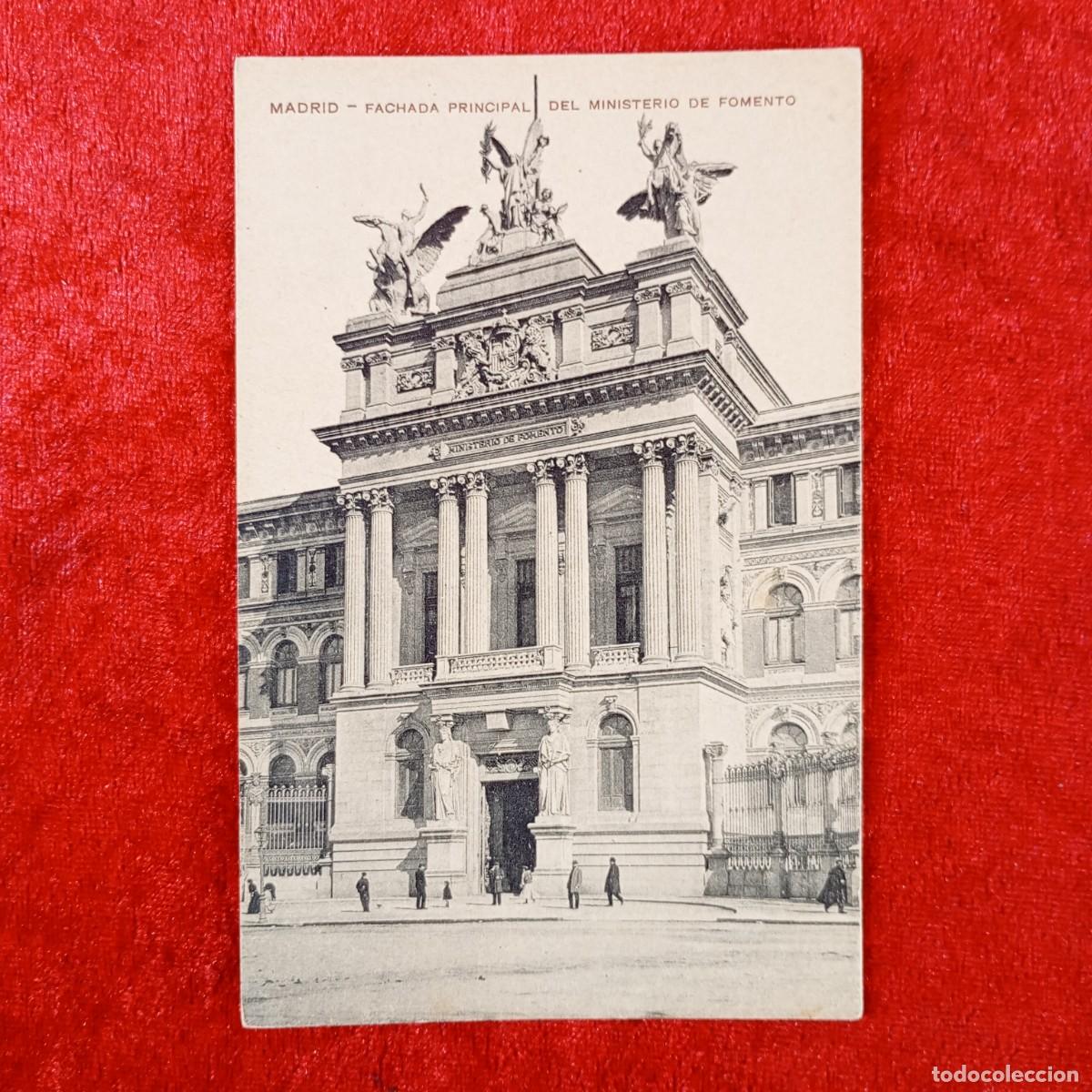 Postales: POSTAL - MADRID - FACHADA PRINCIPAL DEL MINISTERIO DE FOMENTO - RAR&Iacute;SIMA / 2019