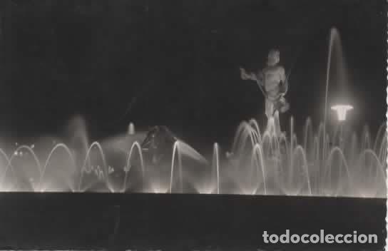 Postales: MADRID ESCRITA FUENTE DE NEPTUNO