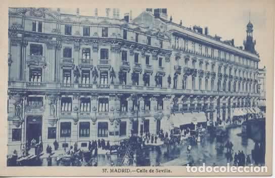 Postales: MADRID SIN ESCRIBIR CALLE DE SEVILLA