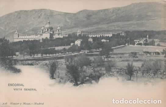 Postales: MADRID ESCORIAL DORSO SIN DIVIDIR