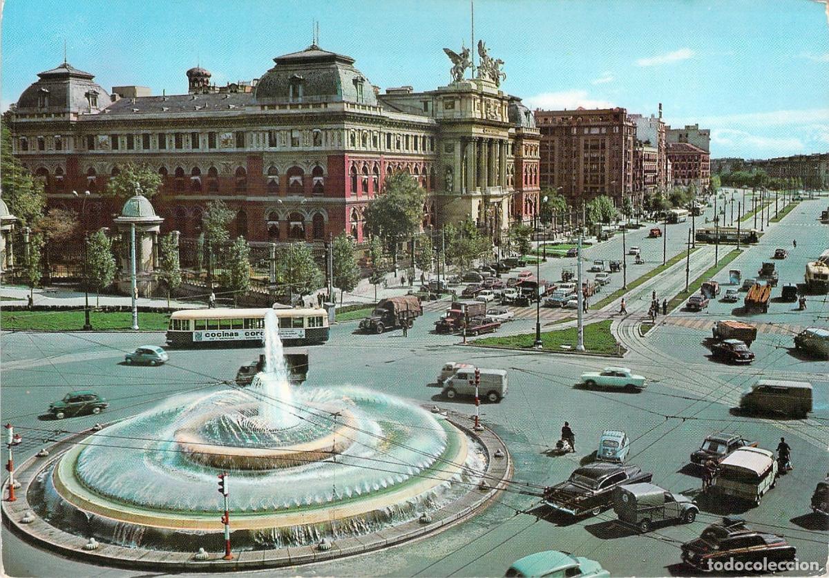 Postales: Postal de la Glorieta del Emperador Carlos V en Madrid