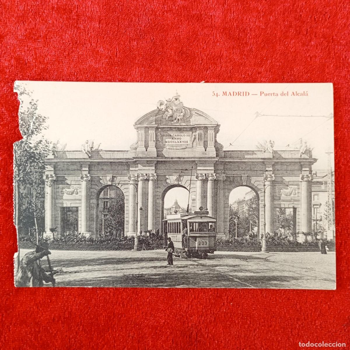 Postales: POSTAL - MADRID - PUERTA DE ALCAL&Aacute; - 54 - RAR&Iacute;SIMA / 2077