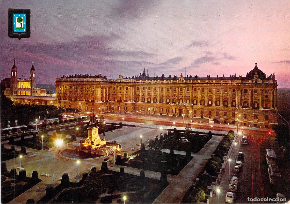 Postales: Postal de Madrid: Plaza de Oriente y Palacio Real