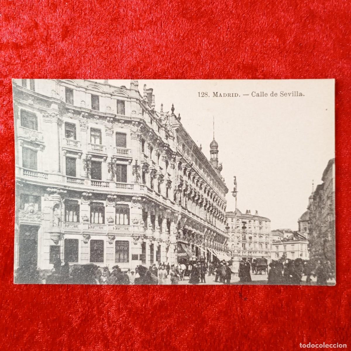 Postales: POSTAL - MADRID - CALLE DE SEVILLA - 128 - FOT. LACOSTE - RAR&Iacute;SIMA / 2200