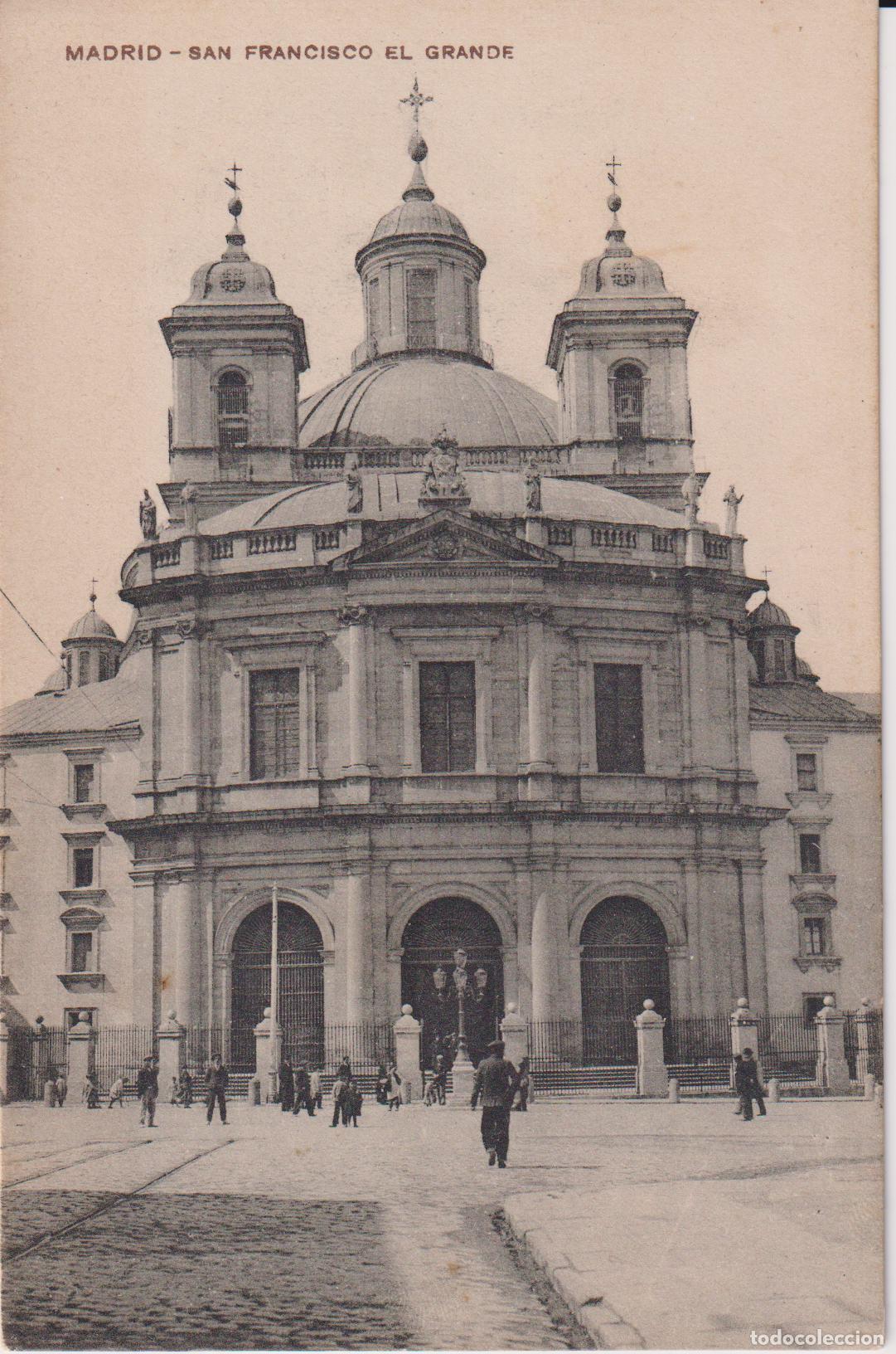 Postales: MADRID, SAN FRANCISCO EL GRANDE - BAZAR X MADRID - ESCRITA 1916