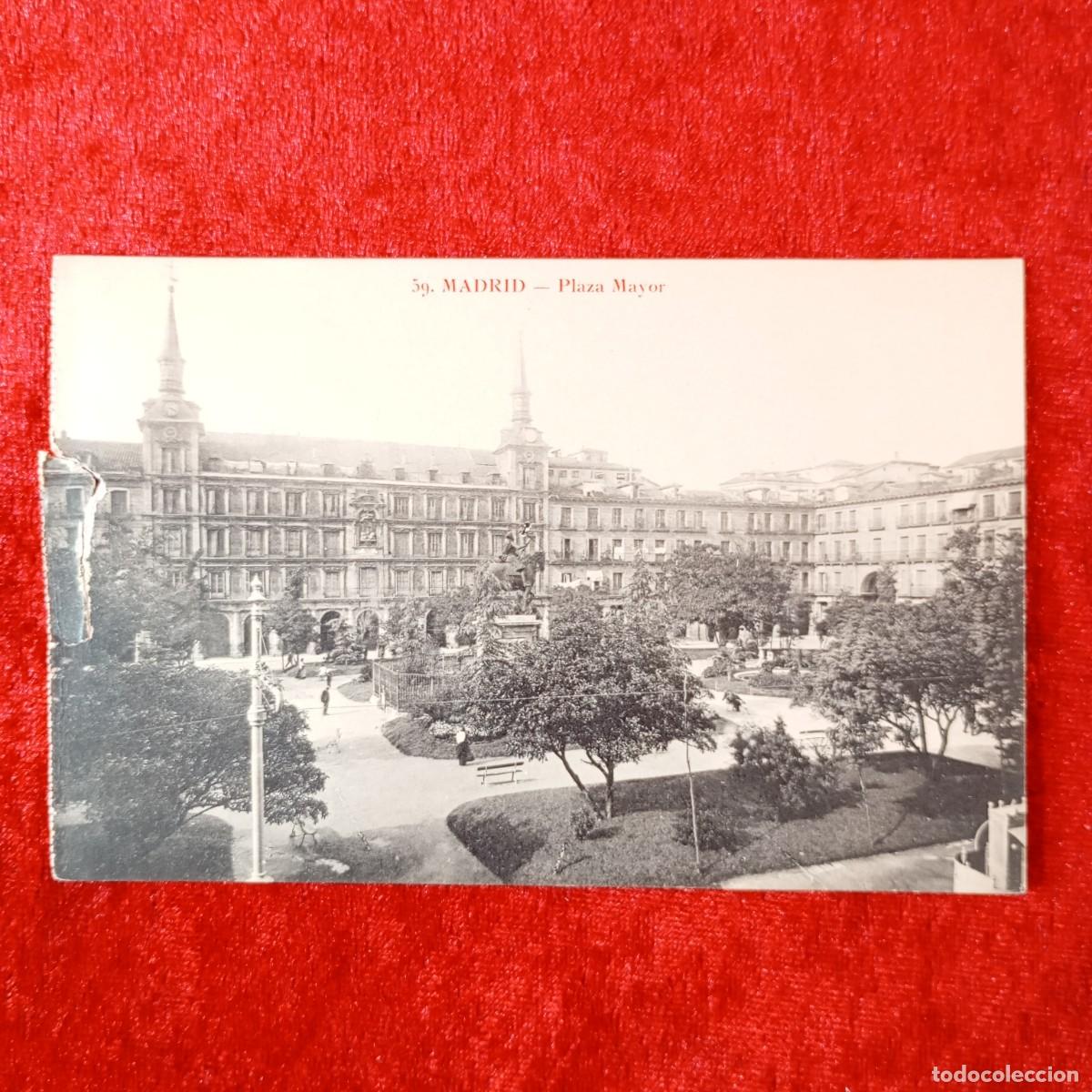 Postales: POSTAL - MADRID - PLAZA MAYOR - 59 M.P. - RAR&Iacute;SIMA / 2303
