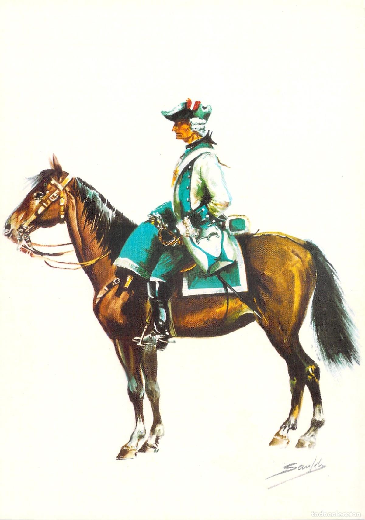 Postales: Postal del Regimiento de Montesa del Ej&eacute;rcito Espa&ntilde;ol