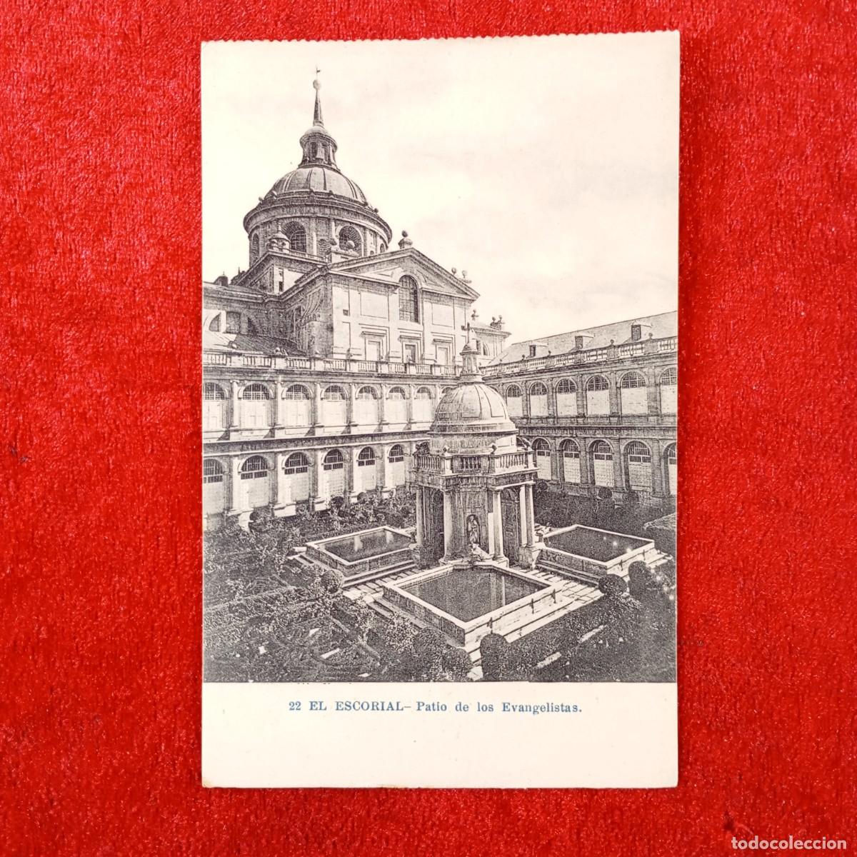 Postales: POSTAL - EL ESCORIAL - PATIO DE LOS EVANGELISTAS - 22 - FOT. LACOSTE - RAR&Iacute;SIMA / 2353