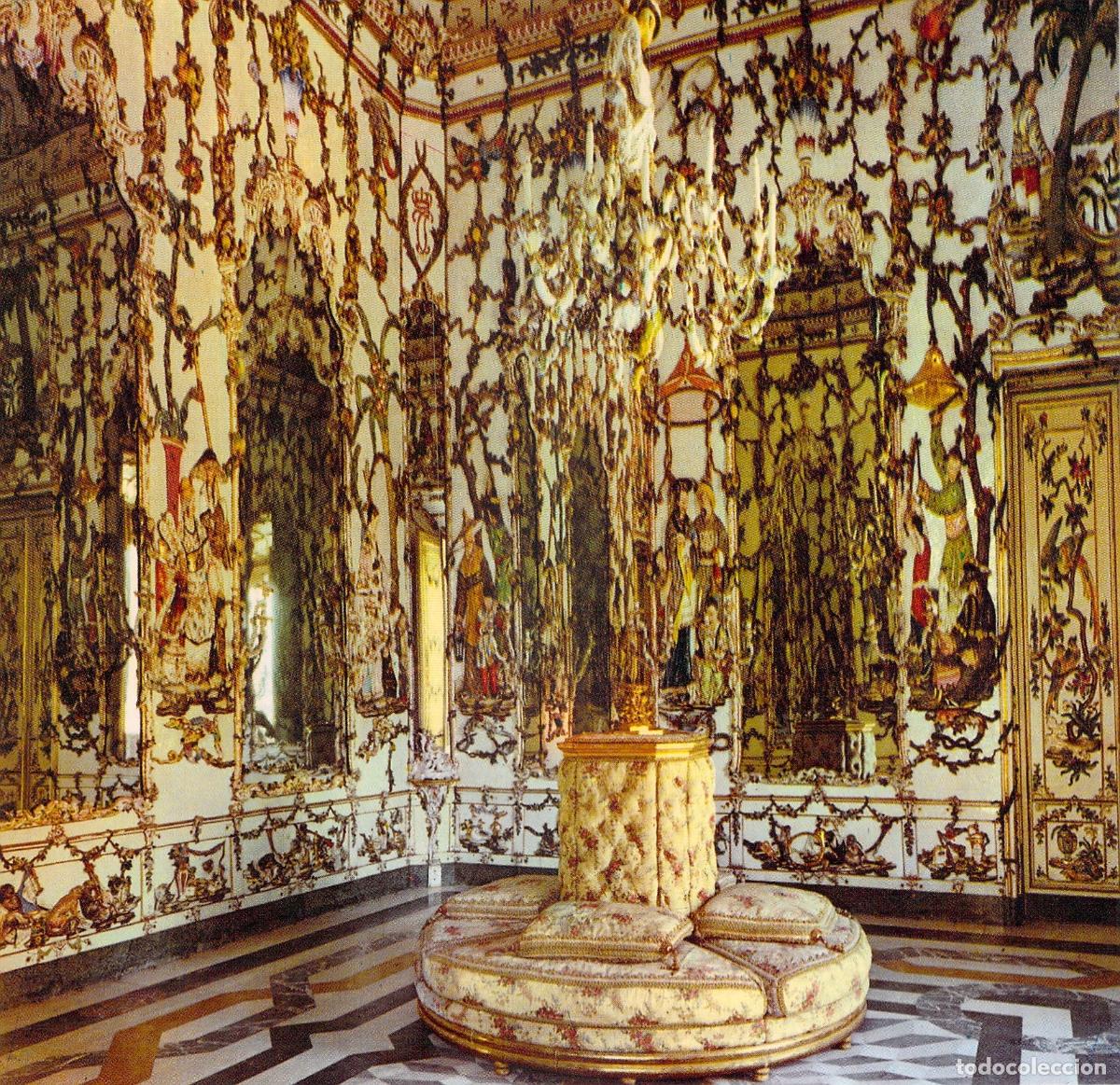 Postales: Postal del Sal&oacute;n de Porcelana en el Palacio Real de Aranjuez